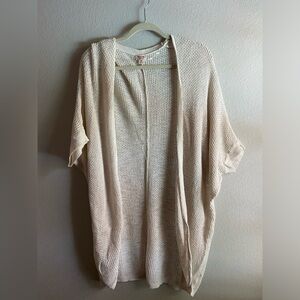 Oversized cream cardigan